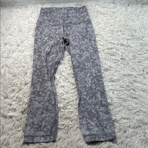 Lululemon Align Crop *21" Summer Shade Ice Grey Multi